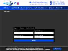 Tablet Screenshot of hajosutak.com